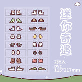 Stationery - Cartoon Index Stickers -2 Sheets - Goodie Goodie